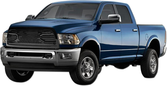 ARMORDILLO® 2010-2018 Dodge Ram 2500 3500 4500 5500 Big Horn Horizontal Front Hood Grille -Gloss Black