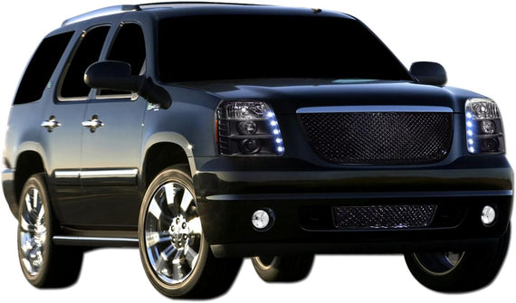 ARMORDILLO®  2007-2014 GMC Yukon / Yukon XL / Denali Mesh Style Lower Front Grille -Gloss Black