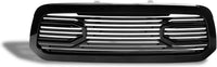 ARMORDILLO® 2013-2018 Dodge Ram 1500 Big Horn Horizontal Front Hood Grille -Gloss Black