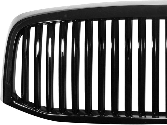 ARMORDILLO® 2006-2008 Dodge Ram 1500 Vertical Style Front Hood Bumper Grille -Gloss Black