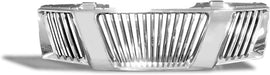 ARMORDILLO® 2005-2007 Nissan Pathfinder Vertical Style Front Hood Bumper Grille -Chrome