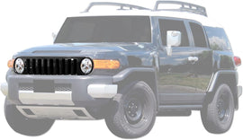 ARMORDILLO® 2007-2014 Toyota FJ Cruiser Vertical Style Front Hood Bumper Grille -Gloss Black