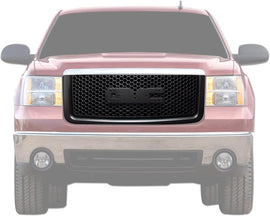 ARMORDILLO® 2007-2013 GMC Sierra 1500 Round Hole Mesh Style Front Grille -Gloss Black