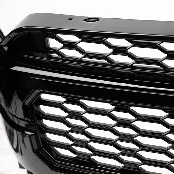 ARMORDILLO®  2021-2023 Ford F-150 HEX Style Honeycomb Mesh Front Grille -Gloss Black