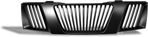 ARMORDILLO® 2005-2008 Nissan Frontier Vertical Style Front Hood Bumper Grille -Matte Black