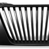 ARMORDILLO® 2005-2008 Nissan Frontier Vertical Style Front Hood Bumper Grille -Matte Black
