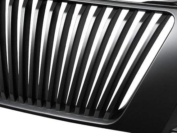 ARMORDILLO® 2005-2008 Nissan Frontier Vertical Style Front Hood Bumper Grille -Matte Black