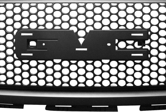 ARMORDILLO® 2007-2013 GMC Sierra 1500 Round Hole Mesh Style Front Grille -Gloss Black