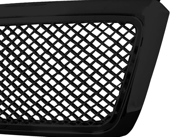 ARMORDILLO® 2004-2008 Ford F-150 Mesh Style Front Grille -Gloss black