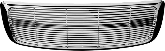 ARMORDILLO® 2004-2008 Ford F-150 Horizontal Style Front Hood Bumper Grille -Chrome