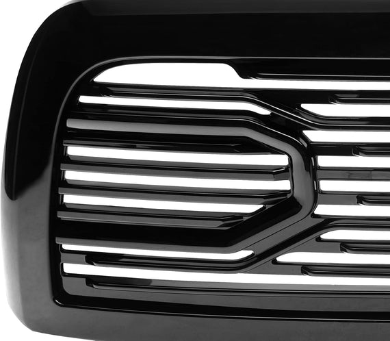 ARMORDILLO® 2010-2018 Dodge Ram 2500 3500 4500 5500 Big Horn Horizontal Front Hood Grille -Gloss Black