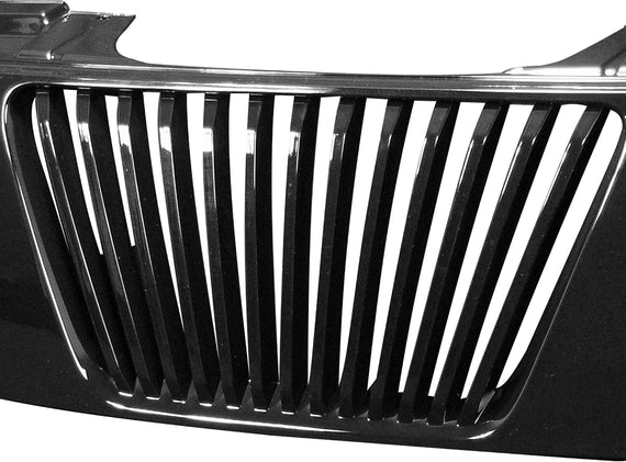 ARMORDILLO® 2005-2008 Nissan Frontier Vertical Style Front Hood Bumper Grille -Gloss Black