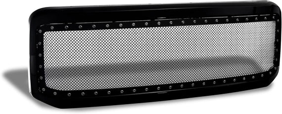 ARMORDILLO® 2005-2007 Ford F-250 F-350 F-450 F-550 Super-Duty RVT Rivet Bolt Steel Wire Mesh Style Front Grille -Gloss Black