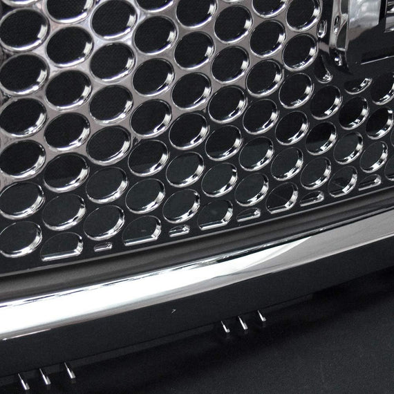ARMORDILLO® 2007-2013 GMC Sierra 1500 Round Hole Mesh Style Front Grille -Chrome