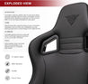 ARMORDILLO® PV Hybrid Leather Racing Seat Style Gaming Chair