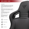 ARMORDILLO® PV Hybrid Leather Racing Seat Style Gaming Chair