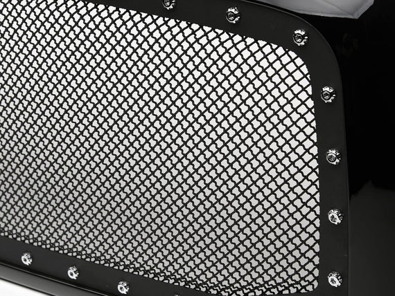 ARMORDILLO® 2002-2005 Dodge Ram 1500 RVT Rivet Bolt Steel Mesh Style Front Grille -Gloss Black