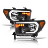 ARMORDILLO® LM Series 2007-2013 Toyota Tundra Headlights (Crystal Headlights w/ LumenX Light Bar) -Black Housing