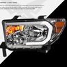 ARMORDILLO® LM Series 2007-2013 Toyota Tundra Headlights (Crystal Headlights w/ LumenX Light Bar) -Chrome Housing