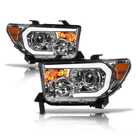 Toyota Tundra LED Headlight Chrome Housing LMP Series Led Headlight assembly for  Toyota Truck by Armrodillo