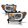 ARMORDILLO® LMP Series 2007-2013 Toyota Tundra Halogen Projector Headlights w/ LumenX Light Bar -Chrome Housing