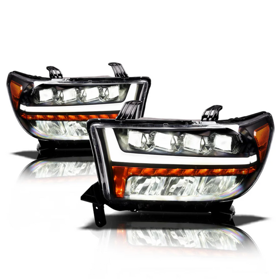 ARMORDILLO® QUAD-PRO Series 2008-2015 Toyota Sequoia LED Projector Headlights -Black Housing