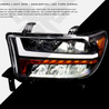 ARMORDILLO® QUAD-PRO Series 2008-2015 Toyota Sequoia LED Projector Headlights -Black Housing