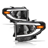 ARMORDILLO® LM Series 2014-2021 Toyota Tundra Headlights (Crystal Headlights w/ LumenX Light Bar) -Black Housing