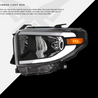 ARMORDILLO® LM Series 2014-2021 Toyota Tundra Headlights (Crystal Headlights w/ LumenX Light Bar) -Black Housing