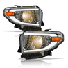 ARMORDILLO® LMP Series 2014-2021 Toyota Tundra Halogen Projector Headlights w/ LumenX Light Bar -Chrome Housing