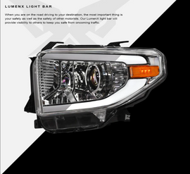 Toyota Tundra LED Headlight Chrome Housing LMP Series Led Headlight assembly for  Toyota Truck by Armrodillo