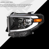 ARMORDILLO® LMP Series 2014-2021 Toyota Tundra Halogen Projector Headlights w/ LumenX Light Bar -Black Housing
