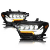 ARMORDILLO® QUAD-PRO Series 2016-2022 Toyota Tacoma LED Projector Headlights (For LED DRL Models) -Black Housing