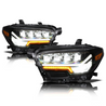 ARMORDILLO® QUAD-PRO Series 2016-2022 Toyota Tacoma LED Projector Headlights (For LED DRL Models) -Black Housing