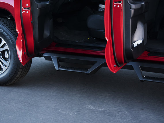 ARMORDILLO® AR DROP STEP 2007-2018 Chevrolet Silverado 1500 Extended Cab Side Steps Running Board - Matte Black