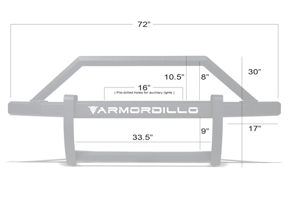 ARMORDILLO® AR2 Series 2009-2018 Dodge RAM 1500 Pre-Runner Grille Guard