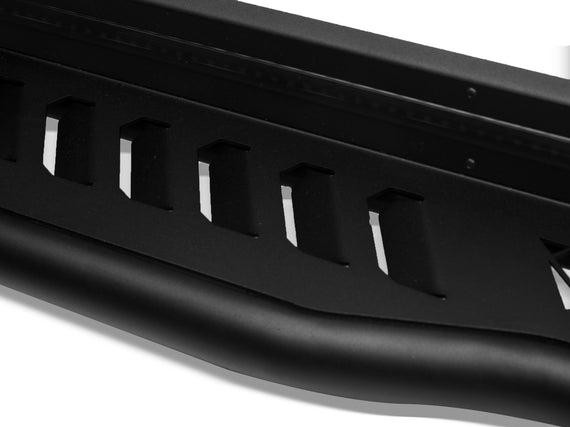 ARMORDILLO® FX SERIES 2007-2018 Chevrolet Silverado 1500 Double Cab Side Steps Running Board w/ LED- Matte Black