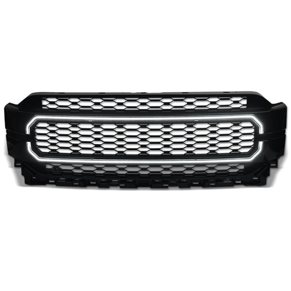 ARMORDILLO® 2021-2024 Ford F-150 LED Mesh Grille -Gloss Black