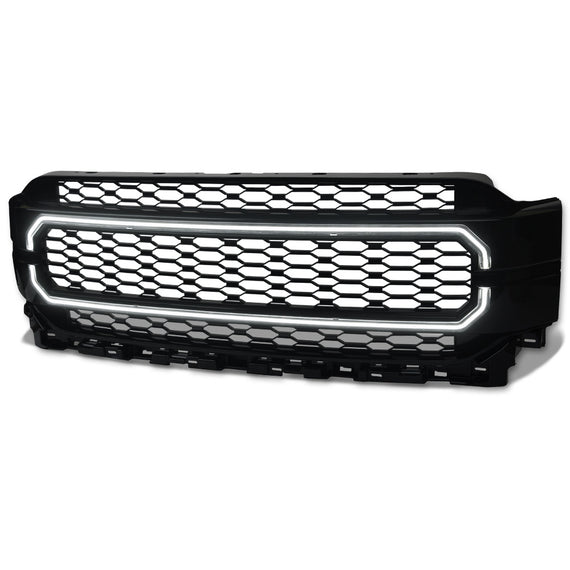 ARMORDILLO® 2021-2024 Ford F-150 LED Mesh Grille -Gloss Black