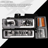 ARMORDILLO® LM Series 1988-1998 Chevrolet K1500 Headlights (Crystal Headlights w/ LumenX Light Bar) -Chrome Housing