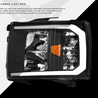 ARMORDILLO® LM Series 2007-2013 Chevrolet Silverado 1500 Headlights (Crystal Headlights w/ LumenX Light Bar) -Black Housing