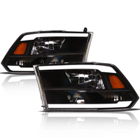 Dodge RAM LEd Headlight Black Housing LM Series Led Headlight assembly for RAM by Armrodillo