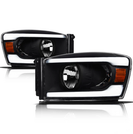 Dodge RAM Truck LEd Headlight Black Housing LM Series Led Headlight assembly for RAM Truck by Armrodillo