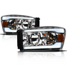 ARMORDILLO® LM Series 2006-2009 Dodge RAM 2500 3500 Headlights (Crystal Headlights w/ LumenX Light Bar) -Chrome Housing