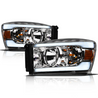 ARMORDILLO® LM Series 2006-2009 Dodge RAM 2500 3500 Headlights (Crystal Headlights w/ LumenX Light Bar) -Chrome Housing
