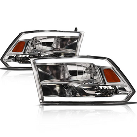 RAM Truck LEd Headlight Chrome Housing LM Series Led Headlight assembly for RAM Truck by Armrodillo