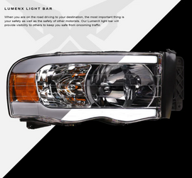 Dodge RAM LEd Headlight Chrome LM Series Led Headlight assembly for Dodge by Armrodillo