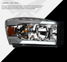 ARMORDILLO® LM Series 2006-2009 Dodge RAM 2500 3500 Headlights (Crystal Headlights w/ LumenX Light Bar) -Chrome Housing