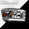 ARMORDILLO® LM Series 2006-2009 Dodge RAM 2500 3500 Headlights (Crystal Headlights w/ LumenX Light Bar) -Chrome Housing