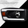 ARMORDILLO® LM Series 2006-2009 Dodge RAM 2500 3500 Headlights (Crystal Headlights w/ LumenX Light Bar) -Black Housing